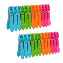 Load image into Gallery viewer, 24Pcs Laundry Clothes Pins Hanging Pegs Clips Plastic Hangers Racks Clothespins Home Improvement Useful Tools Drop Shipping #R5