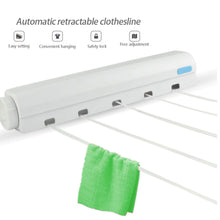 Load image into Gallery viewer, Wall Mounted Clothes Line Retractable Laundry Hanger Indoor Outdoor Clothes Drying Rack Retractable Clothesline Laundry Rope
