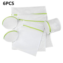 Load image into Gallery viewer, 6PCS Clothing Machine Wahsing Bag Foldable Zipper Women Bra Underwear Care Pouch Net Mesh Basket For Household Laundry Storage