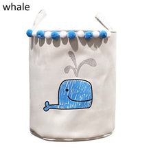 Load image into Gallery viewer, Cute Dinosaur Baby Laundry Basket Foldable Toy Storage Bucket Picnic Dirty Clothes Basket Box Canvas Organizer Cartoon Animal