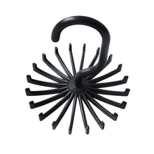 Load image into Gallery viewer, Hot Sale 1pc Plastic Portable Tie Rack For Closets Rotating Tie Hook Holder Belt Scarves Hanger For Men Women Clothing Organizer