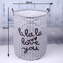 Load image into Gallery viewer, Folding Laundry Storage Basket for Toys Geometry Storage Barrel Standing Clothing Storage Bucket Laundry Organizer Holder Pouch