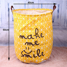 Load image into Gallery viewer, Folding Laundry Storage Basket for Toys Geometry Storage Barrel Standing Clothing Storage Bucket Laundry Organizer Holder Pouch