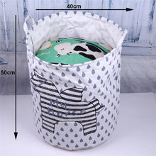 Load image into Gallery viewer, Folding Laundry Storage Basket for Toys Geometry Storage Barrel Standing Clothing Storage Bucket Laundry Organizer Holder Pouch