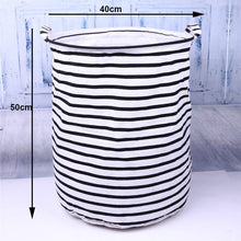 Load image into Gallery viewer, Folding Laundry Storage Basket for Toys Geometry Storage Barrel Standing Clothing Storage Bucket Laundry Organizer Holder Pouch