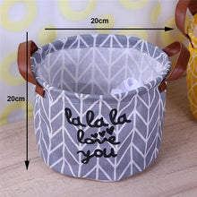 Load image into Gallery viewer, Folding Laundry Storage Basket for Toys Geometry Storage Barrel Standing Clothing Storage Bucket Laundry Organizer Holder Pouch