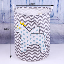 Load image into Gallery viewer, Folding Laundry Storage Basket for Toys Geometry Storage Barrel Standing Clothing Storage Bucket Laundry Organizer Holder Pouch