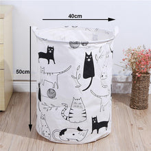 Load image into Gallery viewer, Folding Laundry Storage Basket for Toys Geometry Storage Barrel Standing Clothing Storage Bucket Laundry Organizer Holder Pouch