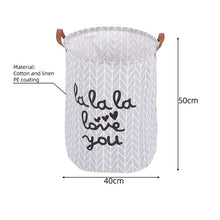 Load image into Gallery viewer, Waterproof Folding Cloth Art Dirty Clothes Toys Storage Bucket Laundry Basket Washing hamper With Handle For Bathroom Household