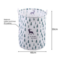 Load image into Gallery viewer, Waterproof Folding Cloth Art Dirty Clothes Toys Storage Bucket Laundry Basket Washing hamper With Handle For Bathroom Household