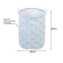 Load image into Gallery viewer, Waterproof Folding Cloth Art Dirty Clothes Toys Storage Bucket Laundry Basket Washing hamper With Handle For Bathroom Household