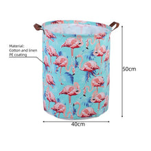 Load image into Gallery viewer, Waterproof Folding Cloth Art Dirty Clothes Toys Storage Bucket Laundry Basket Washing hamper With Handle For Bathroom Household