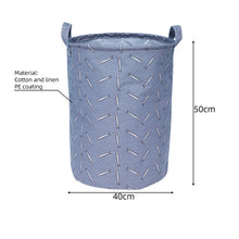 Load image into Gallery viewer, Waterproof Folding Cloth Art Dirty Clothes Toys Storage Bucket Laundry Basket Washing hamper With Handle For Bathroom Household
