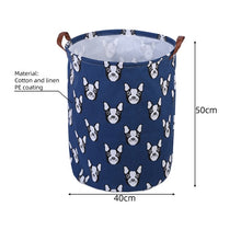 Load image into Gallery viewer, Waterproof Folding Cloth Art Dirty Clothes Toys Storage Bucket Laundry Basket Washing hamper With Handle For Bathroom Household