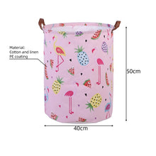 Load image into Gallery viewer, Waterproof Folding Cloth Art Dirty Clothes Toys Storage Bucket Laundry Basket Washing hamper With Handle For Bathroom Household