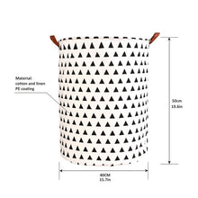 Load image into Gallery viewer, 1pc Folding Laundry Basket Round Storage Bin Bag Large Hamper Collapsible Clothes Toy Basket Bucket Organizer Large Capacity