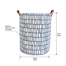 Load image into Gallery viewer, 1pc Folding Laundry Basket Round Storage Bin Bag Large Hamper Collapsible Clothes Toy Basket Bucket Organizer Large Capacity