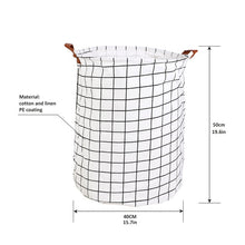 Load image into Gallery viewer, 1pc Folding Laundry Basket Round Storage Bin Bag Large Hamper Collapsible Clothes Toy Basket Bucket Organizer Large Capacity