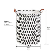 Load image into Gallery viewer, 1pc Folding Laundry Basket Round Storage Bin Bag Large Hamper Collapsible Clothes Toy Basket Bucket Organizer Large Capacity