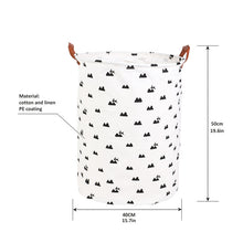 Load image into Gallery viewer, 1pc Folding Laundry Basket Round Storage Bin Bag Large Hamper Collapsible Clothes Toy Basket Bucket Organizer Large Capacity