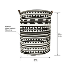 Load image into Gallery viewer, 1pc Folding Laundry Basket Round Storage Bin Bag Large Hamper Collapsible Clothes Toy Basket Bucket Organizer Large Capacity