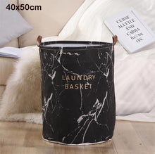 Load image into Gallery viewer, 1pc Folding Laundry Basket Round Storage Bin Bag Large Hamper Collapsible Clothes Toy Basket Bucket Organizer Large Capacity