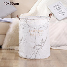 Load image into Gallery viewer, 1pc Folding Laundry Basket Round Storage Bin Bag Large Hamper Collapsible Clothes Toy Basket Bucket Organizer Large Capacity