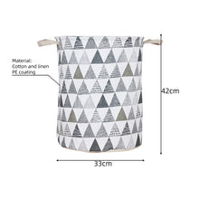 Load image into Gallery viewer, 1pc Folding Laundry Basket Round Storage Bin Bag Large Hamper Collapsible Clothes Toy Basket Bucket Organizer Large Capacity