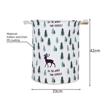 Load image into Gallery viewer, Dirty Laundry Basket Kids Toys Holder Bucket Organizer Foldable Laundry Basket Clothes Storage Bag Home Sundries Storage Barrel