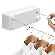 Load image into Gallery viewer, Creative Outdoor Clothes rack Indoor Retractable Clothesline Rope Telescopic Stainless String Laundry Hangers Wall Drying Rack