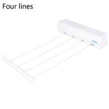 Load image into Gallery viewer, Nylon Wall Hanger Retractable Clothes Line Indoor Clothes Magic Laundry Hanger Retractable Clothesline Rope Cloth Drying Rack