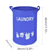 Load image into Gallery viewer, Large Foldable Dirty Laundry Basket Organizer Printed Collapsible Waterproof Home Laundry Hamper Sorter Laundry Basket 1pc