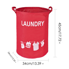 Load image into Gallery viewer, Large Foldable Dirty Laundry Basket Organizer Printed Collapsible Waterproof Home Laundry Hamper Sorter Laundry Basket 1pc