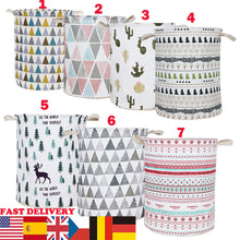 Load image into Gallery viewer, Urijk 2019 New Folding Laundry Basket Round Storage Bin Large Hamper Collapsible Clothes Toy Laundry Holder Organizer Fast Ship