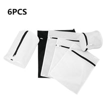 Load image into Gallery viewer, 4/5/6PCS Zippered Washing Laundry Bag Foldable Mesh Clothing Care Protector Bag Travel Portable Storage For Bra Underwear Socks