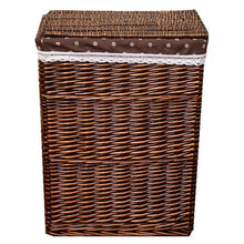 Load image into Gallery viewer, Dirty clothes storage basket rattan hamper extra large laundry basket hamper with lid hot pot shop clothes storage basket