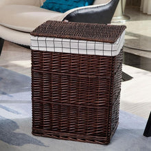 Load image into Gallery viewer, Dirty clothes storage basket rattan hamper extra large laundry basket hamper with lid hot pot shop clothes storage basket
