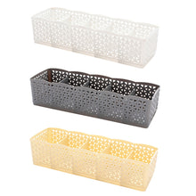 Load image into Gallery viewer, 5 Cells Plastic Organizer Storage Box Tie Bra Socks Drawer Cosmetic Divider Make Up Storage Organizer Storage Drawers Plastic
