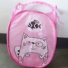 Load image into Gallery viewer, Kids Cartoon Laundry Hamper Laundry Bags for dirty clothes  Foldable Washing Clothes Basket Mesh Storage Laundry Room Organizer