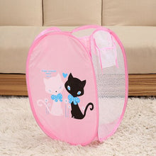 Load image into Gallery viewer, Kids Cartoon Laundry Hamper Laundry Bags for dirty clothes  Foldable Washing Clothes Basket Mesh Storage Laundry Room Organizer
