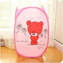 Load image into Gallery viewer, Kids Cartoon Laundry Hamper Laundry Bags for dirty clothes  Foldable Washing Clothes Basket Mesh Storage Laundry Room Organizer