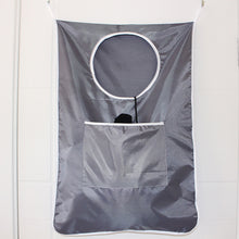 Load image into Gallery viewer, Travel portable oxford Hanging Laundry Hamper Folding Laundry Bag Bathroom storage door hanging bag with 2 hooks + 2 suction cup