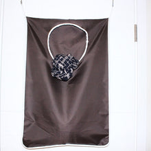 Load image into Gallery viewer, Travel portable oxford Hanging Laundry Hamper Folding Laundry Bag Bathroom storage door hanging bag with 2 hooks + 2 suction cup
