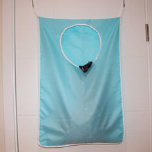 Load image into Gallery viewer, Travel portable oxford Hanging Laundry Hamper Folding Laundry Bag Bathroom storage door hanging bag with 2 hooks + 2 suction cup