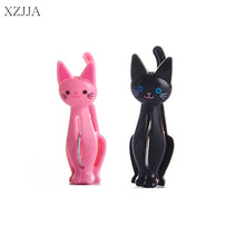 Load image into Gallery viewer, XZJJA 4Pcs Creative Cats Plastic Clothes Pegs Clothespins Cute Beach Towel Clips Bed Sheet Handdoek Socks Windproof Laundry Pins